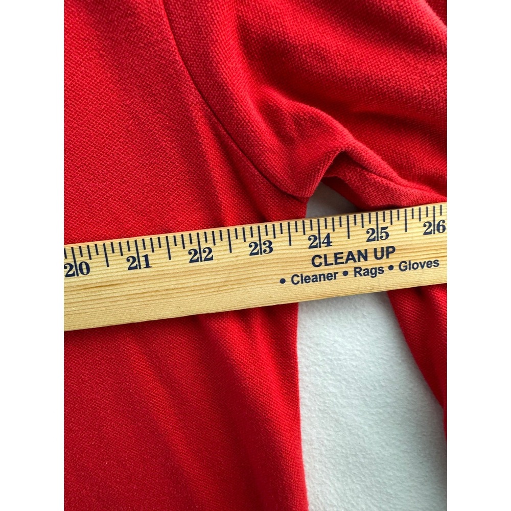 Polo Ralph Lauren Men Long Sleeve Red Classic Fit Polo Shirt XL - Picture 5 of 13